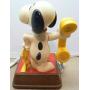 SNOOPY AND WOODSTOCK PHONE PUSH BUTTON DATED 1976