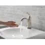 Delta Faucet Lahara Single Hole Bathroom Faucet Brushed Nickel, Touchless Bathroom Faucet, Diamond Seal Technology, Drain Assembly, Stainless 538T-SS-DST, 5.50 x 2.44 x 5.50 inches
