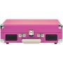 Crosley Cruiser Deluxe Vintage 3-Speed Bluetooth Suitcase Turntable, Pink