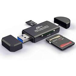 COCOCKA USB 3.0 SD Card Reader, USB Type C Memory Card Reader, OTG Adapter for SDXC, SDHC, SD, MMC, TF, RS- MMC, Micro SDXC, Micro SD, Micro SDHC Card and UHS-I Cards