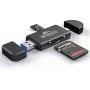COCOCKA USB 3.0 SD Card Reader, USB Type C Memory Card Reader, OTG Adapter for SDXC, SDHC, SD, MMC, TF, RS- MMC, Micro SDXC, Micro SD, Micro SDHC Card and UHS-I Cards