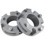 Supreme Suspensions - Front Leveling Kit for 2007-2021 Toyota Tundra and 2007-2021 Toyota Sequoia 3'' Front Lift Strut Spacers 2WD 4WD (Silver)