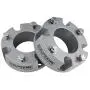 Supreme Suspensions - Front Leveling Kit for 2007-2021 Toyota Tundra and 2007-2021 Toyota Sequoia 3'' Front Lift Strut Spacers 2WD 4WD (Silver)