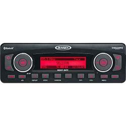 Jensen HD1BT AM/FM/WB/USB/SiriusXM Ready/Bluetooth Heavy Duty Radio, Full iPhone/iPod Controls, Black
