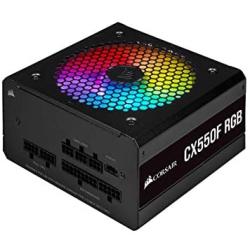 Corsair CX550F RGB, 550 Watt, 80 Plus Bronze, Fully Modular RGB Power Supply