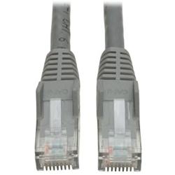 Tripp Lite Cat6 Gigabit Snagless Molded Patch Cable (RJ45 M/M) - Gray, 1-ft.(N201-001-GY)