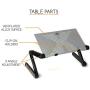 QuickLIFT Adjustable Tablet Stand Mount and Standing Desk Converter for Bed, Couch or Table with X-Vent Cooling for Microsoft Surface, Surface Pro, Surface Go, Surface Book ! Includes Screen Cloth