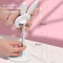 Cell Phone Stand,Angle Height Adjustable Nediea Cell Phone Stand for Desk,Cute Rabbit Phone Holder Stand for Desk, Compatible with All Mobile Phones,iPhone,Samsung,Pixel,iPad,Tablet(4-13in) (White)