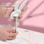 Cell Phone Stand,Angle Height Adjustable Nediea Cell Phone Stand for Desk,Cute Rabbit Phone Holder Stand for Desk, Compatible with All Mobile Phones,iPhone,Samsung,Pixel,iPad,Tablet(4-13in) (White)