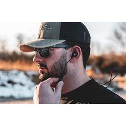 Caldwell E-Max Power Cords 22 NRR - Electronic Hearing Protection with Bluetooth Connectivity for Shooting, Hunting, and Range , Black
