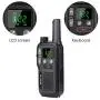 Retevis RB18 Walkie Talkies with Earpieces, Rechargeable Two Way Radios,2 Way Radio for Adults, NOAA Dual PTT Flashlight VOX,for Business Retail Hotel School(10 Pack)