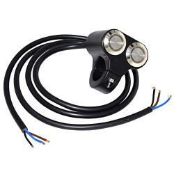 7/8'' Motorcycle Handelbar Control Switches ON Off Switch with Blue Led Light