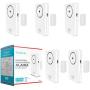 Tritace Universal Door/Window Alarm with Vibration and Magnet Sensor - Pool Door Alarm with Loud 120db Ring - Security Systems for Sliding, Glass, Main Entrance - With Extra 15 LR 44 Spare Batteries