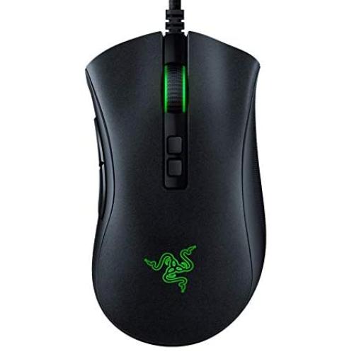 Razer DeathAdder V2 Gaming Mouse: 20K DPI Optical Sensor - Fastest Gaming Mouse Switch - Chroma RGB Lighting - 8 Programmable Buttons - Rubberized Side Grips - Classic Black