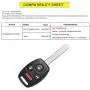 YITAMOTOR Key Fob Keyless Entry Remote Compatible for 2008 2009 2010 2011 2012 Honda Accord (Sedan Only) Car Key Replacement for KR55WK49308 YITAMOTOR Key Fob Keyless Entry Remote Compatible for 2008 2009 2010 2011 2012 Honda Accord (Sedan Only) Car Key Replacement for KR55WK49308