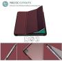 ProCase Galaxy Tab A 10.1 Case 2019 Model T510 T515 T517, Slim Lightweight Stand Case Shell Cover for 10.1 Inch Galaxy Tab A Tablet SM-T510 SM-T515 SM-T517 2019 Release -Wine