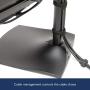 Ergotron – DS100 Dual Monitor Desk Stand – Vertical, Black