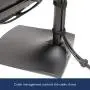 Ergotron – DS100 Dual Monitor Desk Stand – Vertical, Black