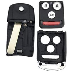 Uncut Keyless Entry Remote Control Car Key Fob Shell Case for Accord Acura MDX Acura RDX Acura TL Acura TSX Acura ZDX
