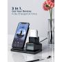 Seneo Wireless Charger, 3 in 1 Wireless Charging Station for Apple Watch, AirPods Pro/2, Detachable and Magnetic Wireless Charging Stand for iPhone 11 Pro Max/X/XS/XR/8Plus(NO QC 3.0 Adapter)