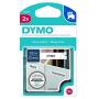DYMO Standard D1 Self-Adhesive Polyester Tape for Label Makers, 1/2-inch, Black Print on White, 23-Foot Cartridge, 2-Pack (1926208)