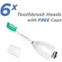 6x Sonic Replacement Toothbrush Brush Heads for Philips Sonicare E-Series fits Elite, Essence, Advance, CleanCare, Xtreme, eSeries, HX7022, HX7023, HX7026 by Great Value Tech
