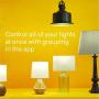 Wyze Bulb 800 Lumen A19 LED Smart Home Light Bulb, Adjustable white temperature and brightness, works with Alexa and the Google Assistant, No Hub Required, 4-Pack