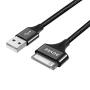 AGVEE Unbreakable Nylon Braided [3 Pack 3ft 6ft 10ft] 30 Pin Heavy Duty Fast Charger Cable, Slim Metal Shell End Case Friendly Charging Data Sync Cord for Phone 4/4S, Pad 1/2/3, Black