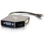 C2G Mini Display Port Adapter, 4K, Display Port to HDMI, VGA, or DVI, Black, Cables to Go 54341