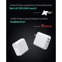 USB C Charger, AUKEY Omnia 100W 4-Port PD Charger with GaNFast Technology, USB C Laptop Charger Power Delivery 3.0 for MacBook Pro 16'', iPad Pro 11'', iPhone 11 Pro Max, HP Spectre -White