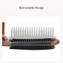 Ancable Folding Hair Brush - Collapsable Pocket Size Brush with Mirror for Family, School, Travel, Car, Gym, Bag, Purse