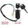 WOOSTAR 2 Wire Ignition Key Switch On Off 2 Position for 50cc 70cc 90cc 110cc 125cc 150cc 200cc 250cc Electrical Scooter Go Cart ATV 4 Wheeler Quad