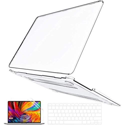 B BELK MacBook Air 13 Inch Case 2010-2017 Release Model A1466 A1369, Ultra Slim Crystal Clear Plastic Hard Shell Cover Case with Keyboard Cover & Screen Protector Compatible with MacBook Air 13.3