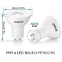 GU10 Dimmable LED Bulbs, Linkind MR16 50W Halogen Lamps Equivalent, 5W 530lm 3000k Soft White, Track Light, Recessed Light, UL Listed, Pack of 5