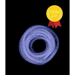 1 PCS 1/2'' Cable Spiral Wire Wrap(Wrapping Range:0.4''-3.0''，Length 19.6 ft) Wire Cable Management,Spiral Wire Wrap Cord for Computer and TV，Protect Pets from Chewing，Clear-Spiral Cable Wrap
