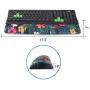 BRILA Memory Foam Mouse & Keyboard Wrist Rest Support Pad Cushion Set for Computer, Laptop, Office Work, PC Gaming - Massage Holes Design - Easy Typing Wrist Pain Relief (Floral Leaves)