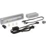 Morris Products LED Dimmable Under Cabinet Light – 8” Dual Hardwire, Plug-in – Brushed Aluminum – 2 LED, 3.5 Watts, 160 Lumens – Energy Efficient – for Lighting Work Surfaces, Kitchen Counter Tops