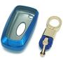 Royalfox(TM) 3 4 5 Buttons TPU Smart keyless Entry Remote Key Fob case Cover Keychain for 2017 2018 2019 2020 Ford Mustang Explorer Edge Fusion Mondeo F150 F250 F350 F450 F550 (Blue)