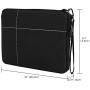 MoKo Electronics Organizer Bag, Travel Universal Electronics Accessories Case, Waterproof Travel Cables Management Storage Bag for Hard Drives, Phone, Plug, Charger, SD Card and More [Small] - Black