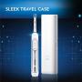 Oral-B 7500 Power Rechargeable Electric Toothbrush with 6 Replacement Brush Heads and Travel Case, White
