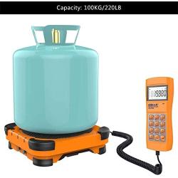 Elitech LMC-300 Electronic Refrigerant Charging/Recovery Scale HVAC A/C Wired Remote,Weight Scale 220lbs/100kgs