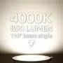 TORCHSTAR Basic Series 8-Pack 12W Recessed Lights 6 Inch with Junction Box, Dimmable Ultra Thin LED Downlight, 100W Eqv., ETL & Energy Star Listed, 4000K Cool White, 5 Years Warranty