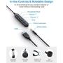 [2 Pack ] USB Headset with Noise Cancelling Mic New bee 3.5mm/Computer Headset with in-Line Call Controls Office Headset Call Center Headset for Skype, Zoom, Phone, PC, Tablet, Classroom