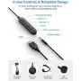 [2 Pack ] USB Headset with Noise Cancelling Mic New bee 3.5mm/Computer Headset with in-Line Call Controls Office Headset Call Center Headset for Skype, Zoom, Phone, PC, Tablet, Classroom