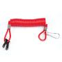Acouto Outboard Engine Ignition Emergency Kill Stop Switch Safety Tether Lanyard Engine Safety Kill Stop Switch Lanyard Tether Cord Lanyard Rope Clip Fit for Suzuki