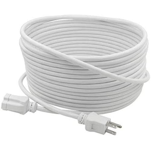 Prime Wire & Cable EC883627 16/3 SJTW Landscape Extension Cord, 35 Feet (White)