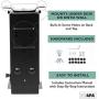 Under Desk Computer Mount with 360 Degree Swivel - CPU Holder for PC Desktop Tower