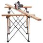 Bora Centipede 2x4 Feet Work Stand and Portable Table | Sawhorse Support with Folding, Collapsible Steel Legs, CK6S