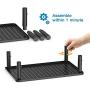 Monitor Stand Riser - 3 Height Adjustable Monitor Stand for Laptop, Computer, iMac, PC, Printer, Desktop Ergonomic Metal Monitor Riser Stand with Mesh Platform for Airflow by HUANUO