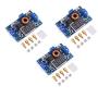 SongHe Buck Converter DC to DC 5A 75W Input 4-38V Output 1.25-36V Step-Down Regulator Power Module 36V 24V 12V to 5V 2A Voltage Stabilizer with Red LED Display Voltmeter (3-Pack)